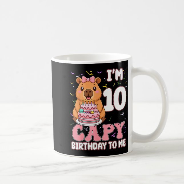 Mug 10 Years Old Capy Birthday To Me 10th Birthday Cap (Droite)