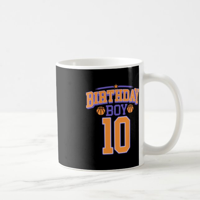 Mug 10e anniversaire Boy Basketball Lover 10 ans Bd (Droite)