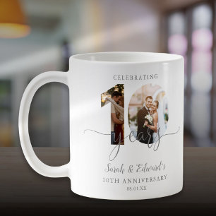 Mug 10e anniversaire Mariage moderne 2 photo