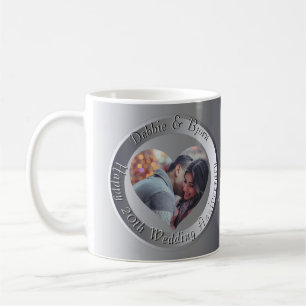 Mug 10ème, 20ème, 25ème, 70ème anniversaire de Mariage