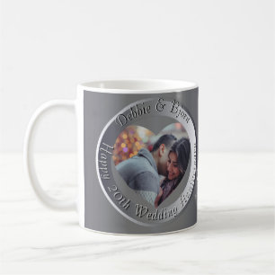 Mug 10ème, 20ème, 25ème, 70ème anniversaire de Mariage