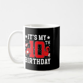 Mug 10th Boxing Birthday Party 10 Year Old Boxer Birth