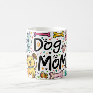 Mug 11 oz Chien Maman Idée cadeau pour quatre mère