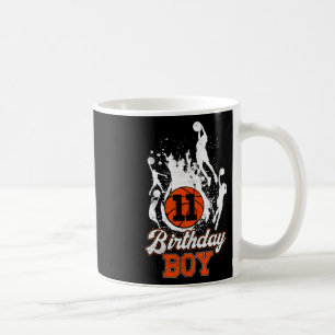 Mug 11e anniversaire Bysketbyll thème Anniversaire gar
