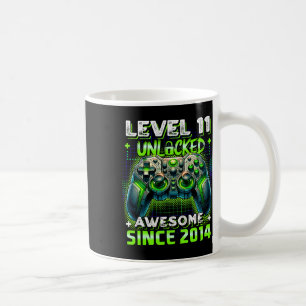 Mug 11e anniversaire Garçon niveau 11 Jeu 11 ans Jeu v