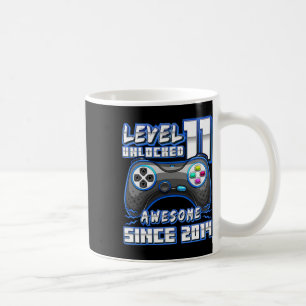 Mug 11e anniversaire Garçon niveau 11 Jeu 11 ans Jeu v