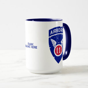Mug 11e division aéroportée "Arctic Angels" Custom Blu