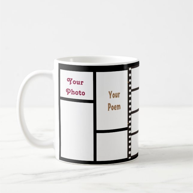 Mug 11oz grille faite sur commande 4 vos photos et (Gauche)
