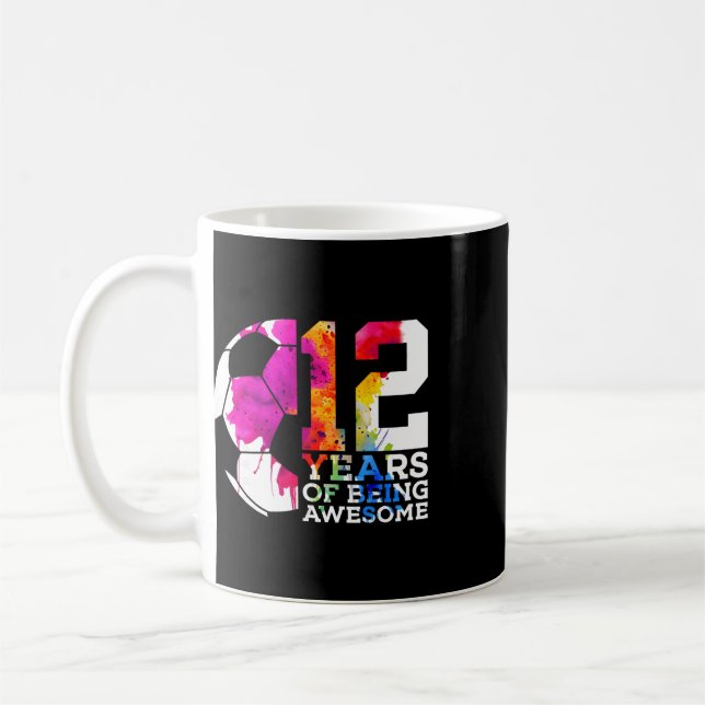 Mug 12 Ans De Foot Incroyable 12ème Anniversaire  (Gauche)