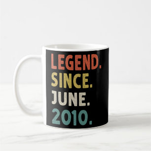 Mug 12 Ans Légende depuis Juin 2010 12e Anniversaire
