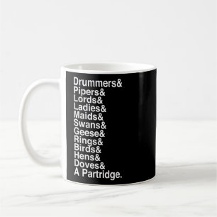 Mug 12 Jours De Noël Helvetica Liste