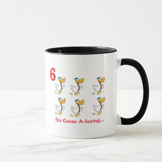 Mug 12 jours six oies pondant (Droite)