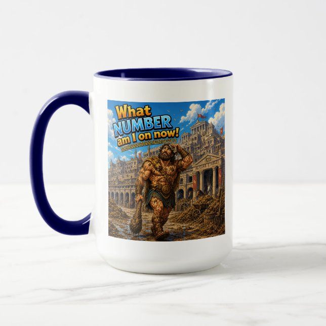 Mug 12 Travaux d'Hercule Citations Discutables Mythe A (Gauche)