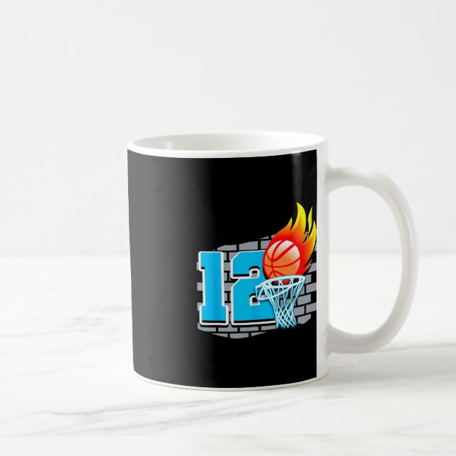 Mug 12 Year Old 12th Basketball Birthday Party Theme B (Droite)