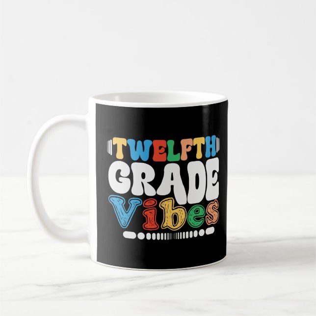 Mug 12e année Vibes 12e année Retour à l'école (Gauche)