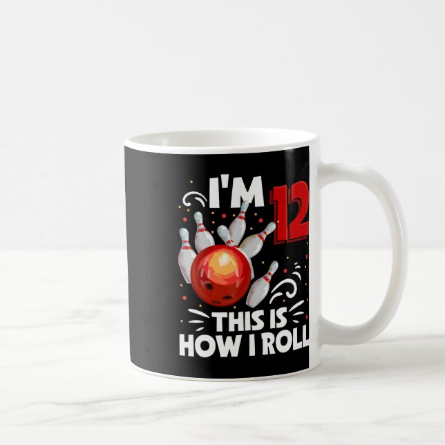 Mug 12e anniversaire Boy Bowling C'est comment je roul (Droite)