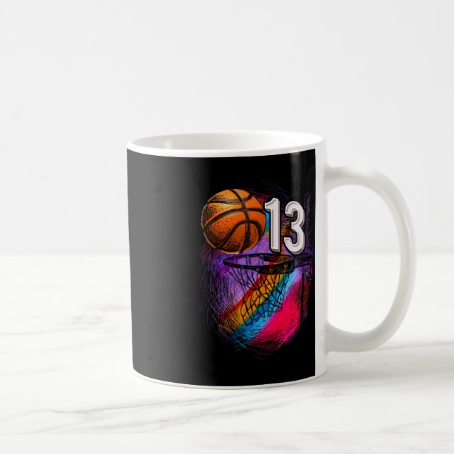Mug 13 ans 13e anniversaire Basketball Ado officiel (Droite)