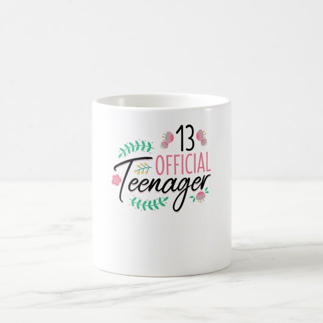 Mug 13 Cadeaux officiels pour adolescentes (Centre)