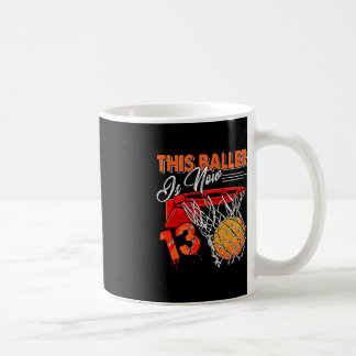 Mug 13e anniversaire Basketball amusant 13 ans enfants