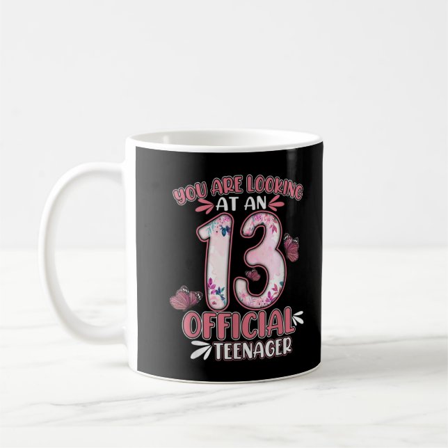 Mug 13th Birthday Gift 13 Year Old Official Teenager B (Gauche)