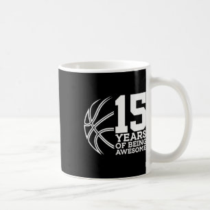Mug 15 ans d'être génial Bysketbyll 15e anniversaire