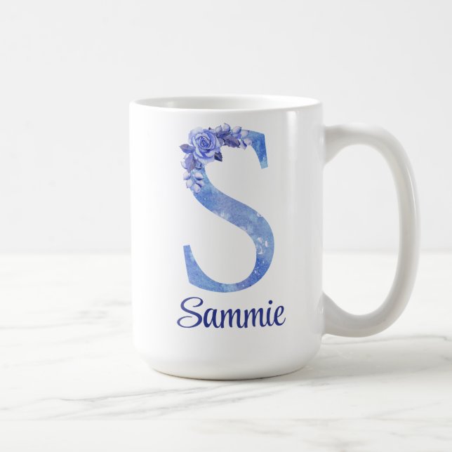 Mug 15 oz Bouteille d'eau personnalisée avec des Bleus (Droite)