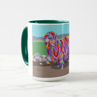 Mug 15 oz de muscade, bélier Angora