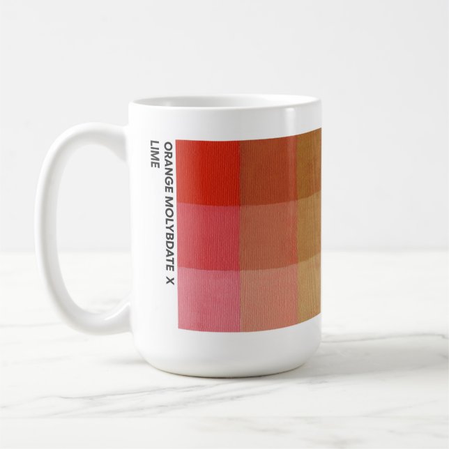 Mug 15 oz en Orange Molybdate x Lime (Gauche)