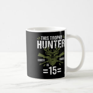 Mug 15e anniversaire Chasse au canard Chasseur de cerf