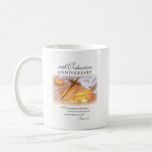 Mug 15e anniversaire d'ordination, bougie de croix