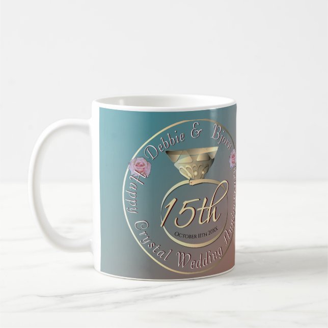 Mug 15e anniversaire du Mariage de cristal (Gauche)