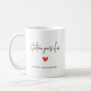 Mug 16e Anniversaire – Seize Ans Ensemble