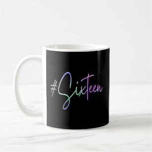 Mug 16E Hashtag Milestone Sweet 16 Seize