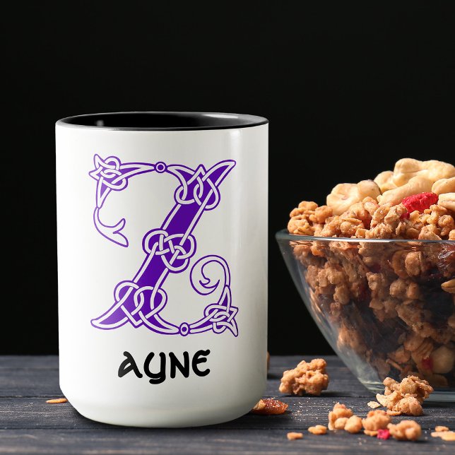 Mug 16e siècle Celtic Knot Capitale décorative Z (Créateur téléchargé)