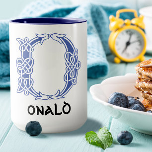 Mug 16th Century Celtic Knot Decorative Capital D