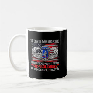 Mug 173e brigade aéroportée Équipe de combat Drapeau a