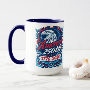 Mug 1776-2026 États-Unis 250e anniversaire Vintage Pat