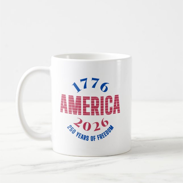 Mug 1776 AMÉRIQUE 2026 250 ans de liberté  (Gauche)