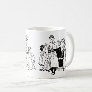 Mug 1800s Père de l'art raconte une histoire à ses enf