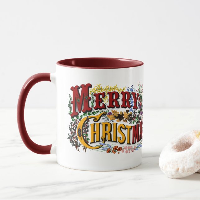 Mug 1876 Joyeux Noël Coloré (Avec donut)