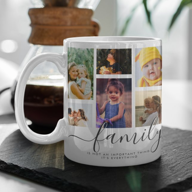 Mug 18 Collage Photo Famille Mignonne Amour Mémoire (Créateur téléchargé)