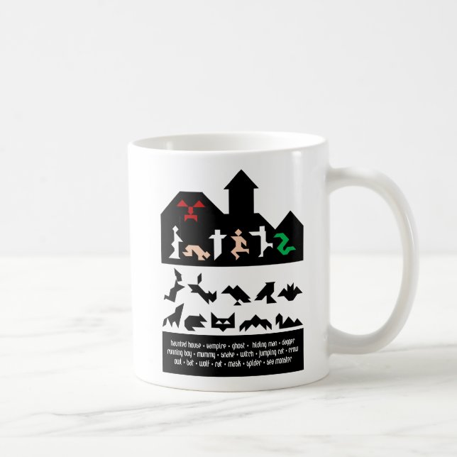 Mug 18 Images Tangram Halloween (Droite)