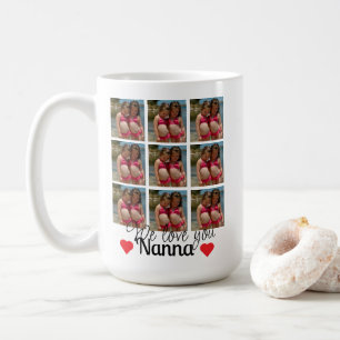 Mug 18 Photos Collage Nanna Anniversaire Cadeau