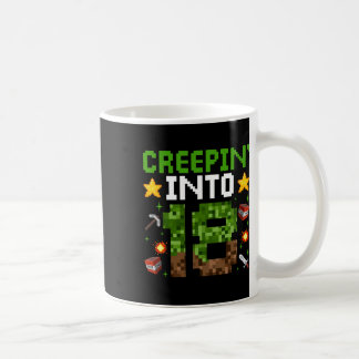 Mug 18e Anniversaire Joueur Pixel Creepin’ En 18 Vidéo
