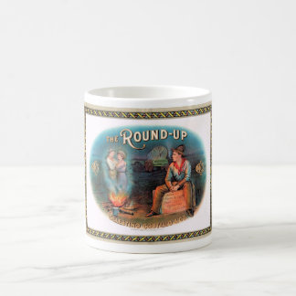 MUG 1900 CIGAR B0X ÉTIQUETTE 'COWBOYS'...NICE