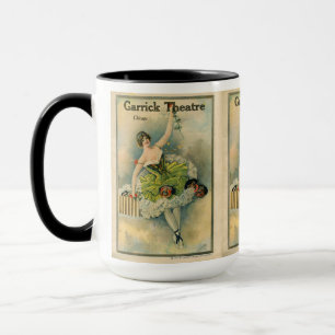 Mug 1910 Jovely Woman Thespian Garrick Theatre Chicago