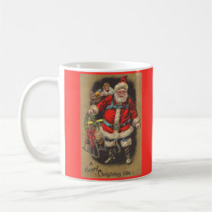 Mug 1915 Le Père Noël avec son traîneau et ses jouets 