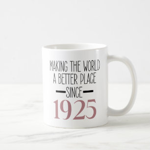 Mug 1925 Anniversaire 100e Anniversaire Cadeaux Femmes