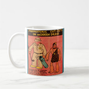 Mug 1930 bande dessinée homme de la grotte de poupée d