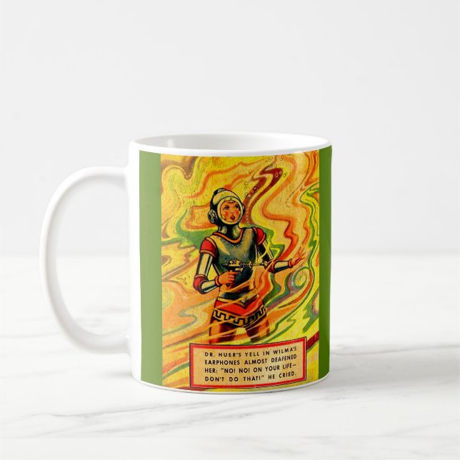 Mug 1930 Buck Rogers bande dessinée Wilma Deering (Gauche)